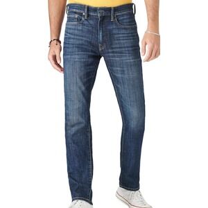 Lucky Brand Mens Faye Straight Leg Dark Wash Denim Jeans 36x32